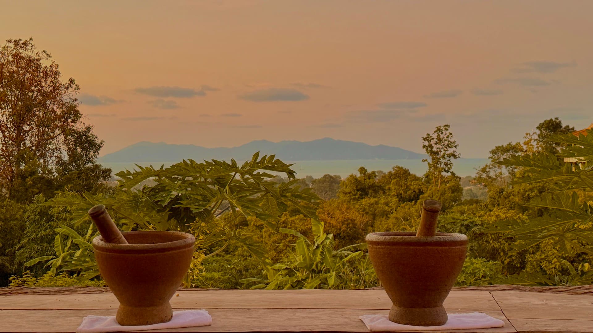 Jungle Kitchen's open-air Thai cooking school in the jungle near Fisherman's Village, Koh Samui