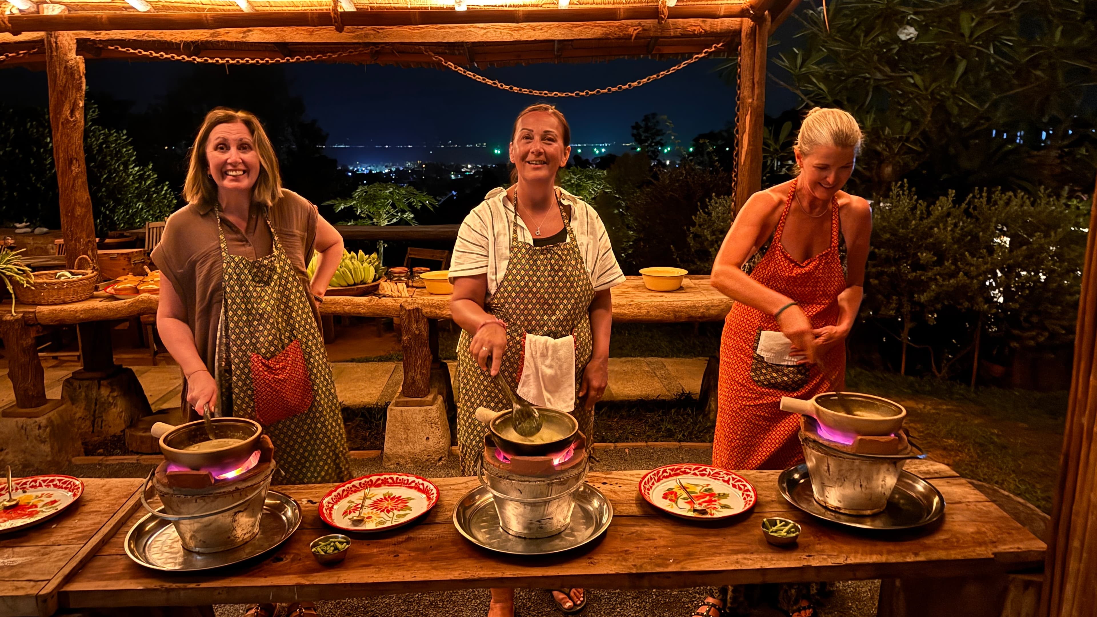 Jungle Kitchen's open-air cooking school and organic garden near Fisherman's Village, Koh Samui